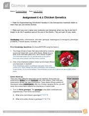 Gizmo answer key limiting reactants pdf come with us to read a new book that is coming recently. Genetics 24e Chicken Genetics Gizmo Worksheet 1 Lay Ma Name Date Student Exploration Chicken Genetics Vocabulary Allele Codominance Dominant Course Hero