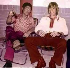 Bruce Lee et Chuck Norris, années 70...