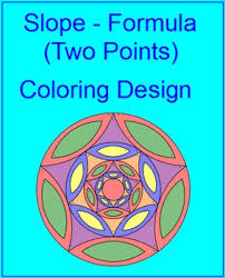 Slope 2 Finding Slope Of Two Points Coloring Activity Color Activities Math Resources Finding Slope