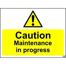 Among these signs you can find do not enter signs, first aid signs or biohazard signs. Kpcm Warning Caution Maintenance In Progress Safety Sign Made In The Uk