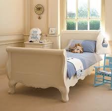 Cream Single Sleigh Bed For A Little Girls Room French Furniture Bedroom Single Bed Bed