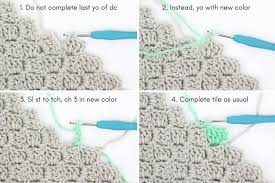 how to change colors in corner to corner crochet keep me