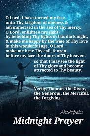 Midnight Prayer Midnight Prayer Motivational Quotes Baha I Faith