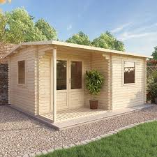 The Noble 5m X 4m Log Cabin En 2020 Cabane Bois Abri De Jardin Cabanon