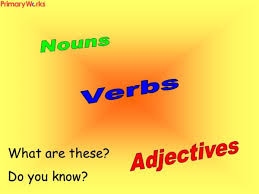 Other examples of verbs include: Download Nouns Verbs Adjectives Powerpoint Ks1 Ks2 Grammar Teaching Nouns Verbs And Adjectives English Grammar Nouns Verns And Adjectives Lesson