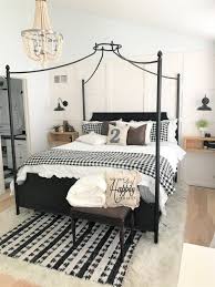 Modern Farmhouse Bedroom Makeover Master Bedroom Buffalo Check Buffalo Plaid Bla Bedroom Makeover Before And After Bedroom Makeover Master Bedroom Makeover