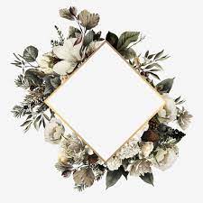 Elegant Wedding Invitation Frame Flower Wreath Illustration Flower Illustration Invitation Frames