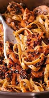 Pasta Recipe Chicken And Mushroom Pasta With Simple Pesto White Wine Sauce Recipe Easy Pasta Dishes Recipes Creamy Pesto Chicken Pasta