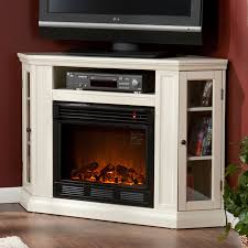 The firebox is 30 inches and features an on / off remote control with a thermostat and timer. White Stone Electric Fireplace Tv Stand Fireplace World