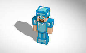 You can summon an armor stand that has a diamond helmet, diamond chestplate, diamond leggings, and diamond boots hanging on it whenever you want using a cheat ( . Minecraft Diamond Armor Steve Tinkercad