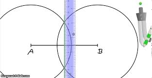 Mittelsenkrechte Mit Zirkel Und Lineal Konstruieren Youtube
