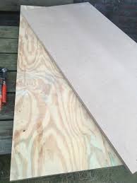 While i prefer using 1/2 cement backer board over a plywood subfloor, you may be able to get by with 1/4 backer board instead. Mdf Or Plywood For A Workbench Top Woodworking