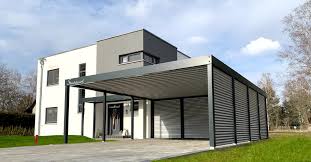 Carport Modern Prag Haus Anbau Metall Flachdach Design Stahlzart Carport Modern Carport Haus