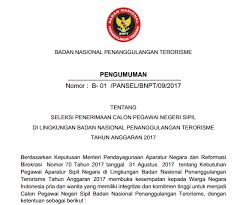 Bnpt Soal Dan Pendaftaran Cpns Badan Nasional Penanggulangan Terorisme 2017 Job Fair Lowongan Kerja 2020 Lulusan Smk Lulusan Sma Smp