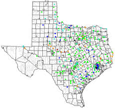 Map Of Texas Lakes Streams And Rivers