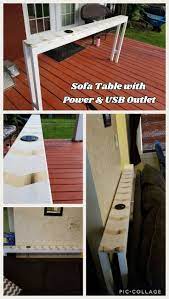 That means things like game controllers, mice or. Diy Sofa Table With Inset Power Outlets And Usb Charging Ports Made Of Poplar W Diy Sofa Table Diy Sofa Bookcase Diy