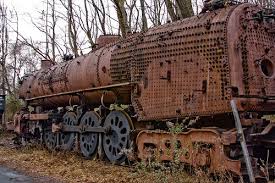 Bx897 Steam Locomotive Hulk Abandoned Train Train Locomotive