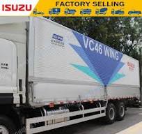 32FT ISUZU Giga Vc61 Vc66 10 Wheels Wing Van Truck with Japan Technology  Technique 6X4 8X4 Qingling Isuzu Vc61 Wingvan Fly Wing Cargo Truck