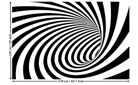 4.6 out of 5 stars. Amazon Com Photo Wallpaper 3d Black White Tunnel Picture Decoration Doppler Effect Modern Design Abstract Spiral Stripes Tunnel Graphic Image Decor Wall Mural 82 7x55 1in 210x140cm Arts Crafts Sewing