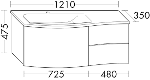 Fireclay or ceramic sinks are constructed by molding ceramic clay into sink shape and letting it dry at high temperature for 40 hours. Mineralguss Waschtisch Inkl Waschtischunterschrank Wtu121e Burgbad