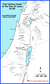 Spread over four days, with around 15km of hiking per day, the trail starts in the town of nazareth and ends at the. Bible Maps Palestine At The Time Of Jesus 33 Ad