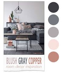 This inchyra blue living room is a masterclass in creating flow. Blush Gray Copper Room Decor Inspiration The Pixel Odyssey Living Room Grey Living Room Inspiration Home Decor