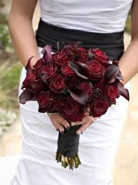 Dark Red Flowers Red Wedding Flowers Halloween Wedding Flowers Dark Wedding