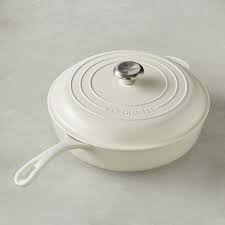 Le Creuset Signature Cast Iron Deep Saute Pan 4 1 4 Qt Lapis Williams Sonoma In 2020 Le Creuset Cookware Creuset Le Creuset
