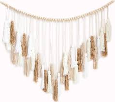Maybe you would like to learn more about one of these? Buy Decocove Macrame Wall Hanging Large Macrame Wall Hanging With Wood Beads Bohemian Wall Decor For Bedroom Living Room And Kitchen Cream And Beige 35 X 36 Online In Taiwan B08lv8pcnp