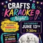 Crafts & Karaoke - Paint 3D Figures @ Poppin' Off