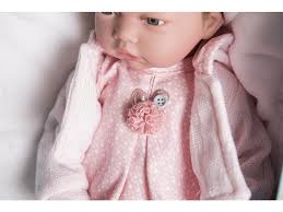 Muñecas Guca Pop Reborn Daniela 38 cm bruin haar, roze jurk met witte  stippen. : Amazon.nl: Speelgoed & spellen