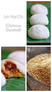 Loh Mai Chi Malaysian Glutinous Peanut Balls Citrus And Candy Asian Desserts Malaysian Food Asian Cake