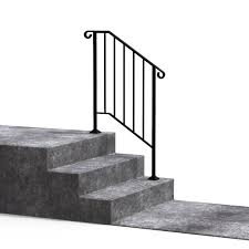 Vevor wrought iron handrail for 1/2 step 165lbs steel railing stair grab safety. Shop Diy Wrought Iron Handrail Handrails For Indoor Outdoor Steps