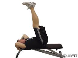 Flat Bench Lying Leg Raise Exercise Database Jefit Best Android And Iphone Workout Fitness Exercise And Body Leg Raise Exercise Leg Raises Fun Workouts