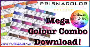 mega prismacolor combo chart colour with claire