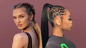15 Cute And Fun Rubber Band Hairstyles Rubber Band Hairstyles Hair Styles Silver Hair Color