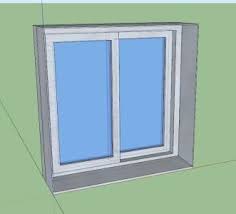 Window Aluminium Double Glass 3d Skp Model For Sketchup In 2020 Windows Double Glass Design