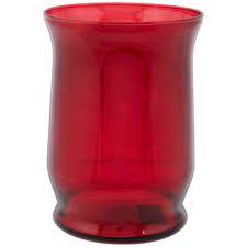 Height = 19 | circle diameter = 16 small: Red Hurricane Glass Candle Holder Large Hobby Lobby 38869