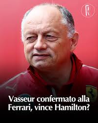 La conferma ufficiale è arrivata questa mattina dai profili social della  Ferrari, con l'approvazione di Hamilton e anche di Leclerc. Fred Vasseur  resta il team principal della Rossa. Accordo pluriennale, il dirigente