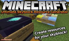 Pocket edition (pe), xbox one, ps4, nintendo switch, and windows 10 edition are . Ultimate Skyblock Resource Generator Mod 1 16 5 1 15 2 9minecraft Net
