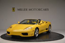 The latest pricing and specifications for the 2000 ferrari 360 spider. Pre Owned 2003 Ferrari 360 Spider 6 Speed Manual For Sale Miller Motorcars Stock 4239a