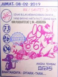 Syair Togel Hongkong Hari Ini 8 Februari 2019 8 Februari Bercahaya Binatang