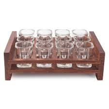 New wine glasses rack european style new wooden cup rackdining table decoration. 12 Shot Glass Serving Set Wooden Glass Tray Holder Rack Wood Whisky Glass Caddy Buy Wooden Glass Tray Shot Glass Holder Wood Wood Caddy Product On Alibaba Com