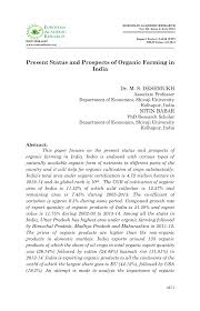 Pdf Present Status And Prospects Of Organic Farming In India