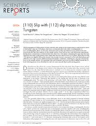 Prix et disponibilité pour des millions de composants électroniques. 110 Slip With 112 Slip Traces In Bcc Tungsten Topic Of Research Paper In Materials Engineering Download Scholarly Article Pdf And Read For Free On Cyberleninka Open Science Hub