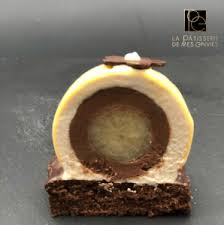 Entremet Poire Chocolat Marron 2 Poire Au Chocolat Entremet Poire Chocolat Gateaux Et Desserts