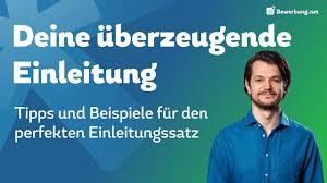 Einleitungssatz Bewerbung Beispiele Von Experten