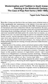 Westernisation and Tradition in South Indian Painting in the Nineteenth  Century: The Case of Raja Ravi Varma (1848-1906) - Tapati Guha Thakurta,  Tapati Guha Thakurta, 1986