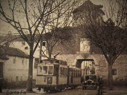 Tranvia Santa Fe Granada Black And White Painting