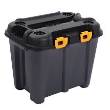 The plano rolling storage bin has molded groves for sturdy stacking of your tools and wheels for easy maneuverability. Ezy Storage Bunker Heavy Duty Storage Tub 35l Storage Tubs Storage Cube Storage Unit